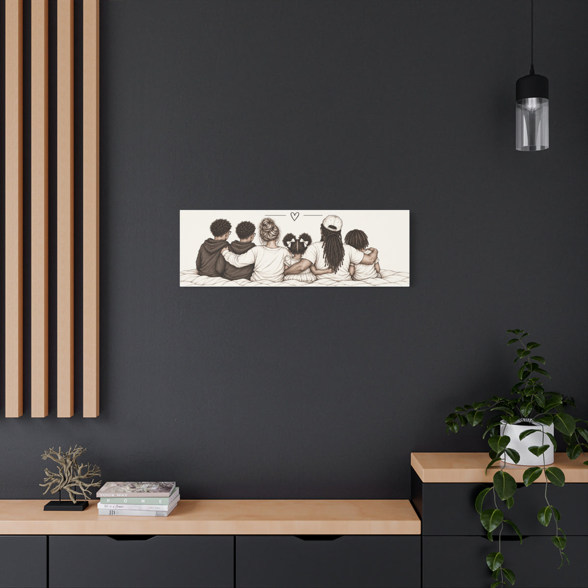 CUSTOM CANVAS AND FRAMED ART - Family Love Canvas Print