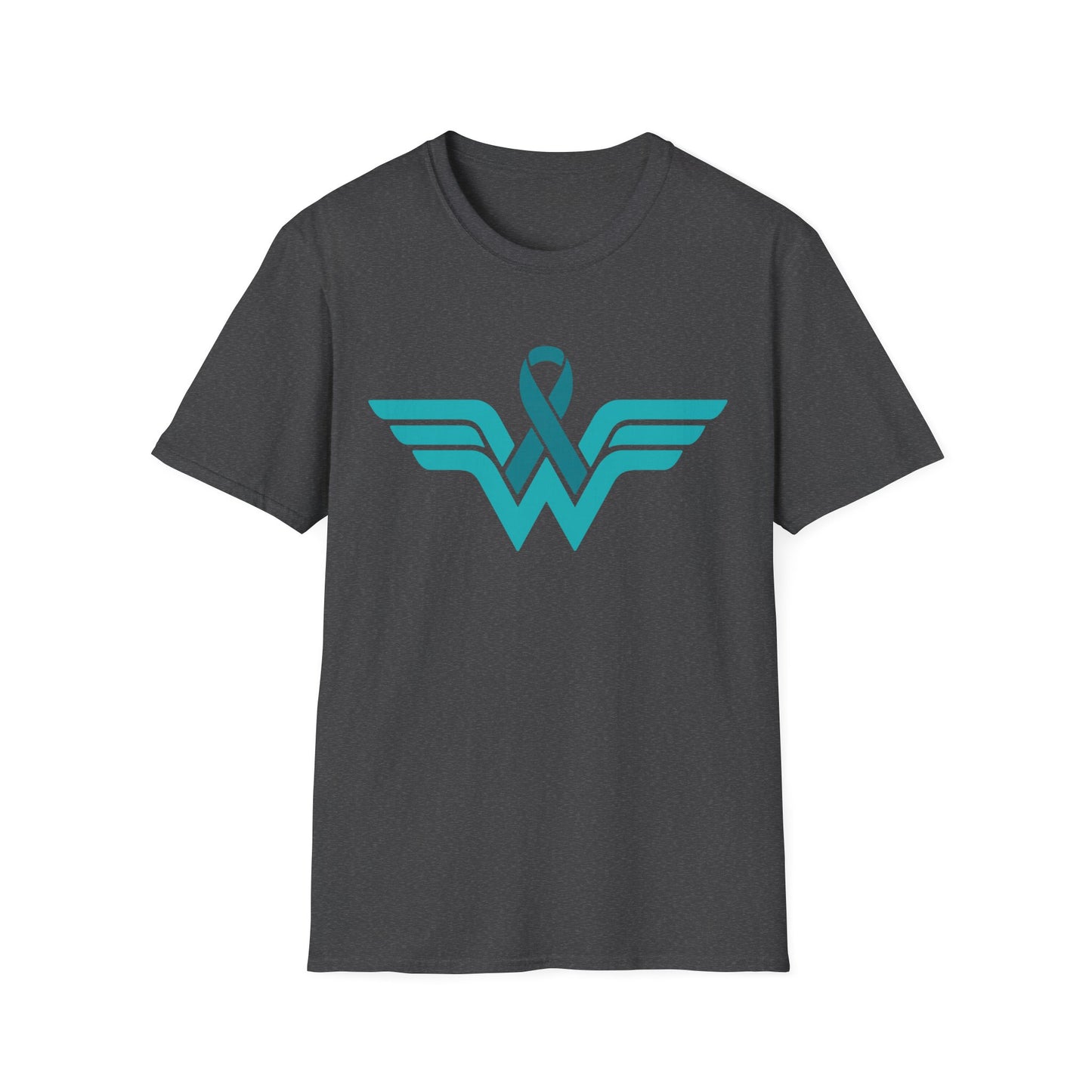 Teal Warrior Superhero T-Shirt | Ovarian Cancer Awareness