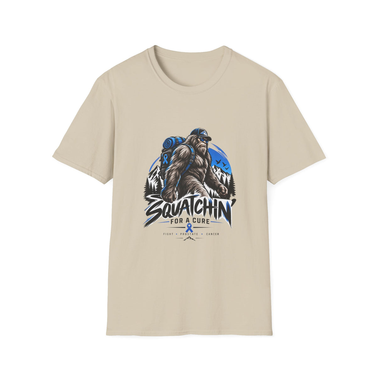 Squatchin' For A Cure | Prostate Cancer T-Shirt