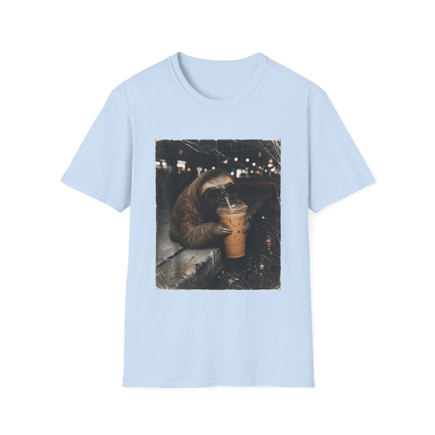 Sloth & Sip Iced Coffee Vintage T-Shirt