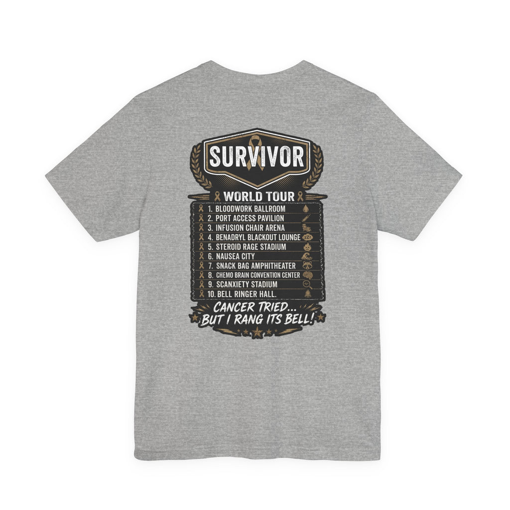 Chemo & The Bell Ringers World Tour Shirt | Cancer Survivor Gift | Chemo Patient Support Tee | Bell Ringing Celebration | Up to 4XL