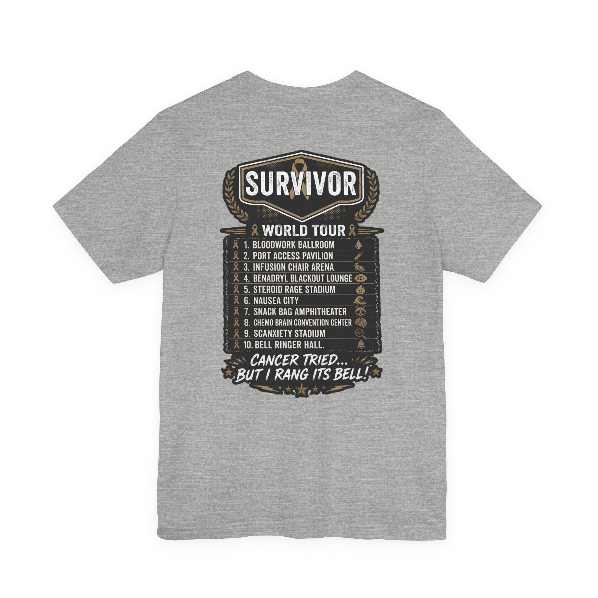 Chemo & The Bell Ringers World Tour Shirt | Cancer Survivor Gift | Chemo Patient Support Tee | Bell Ringing Celebration | Up to 4XL