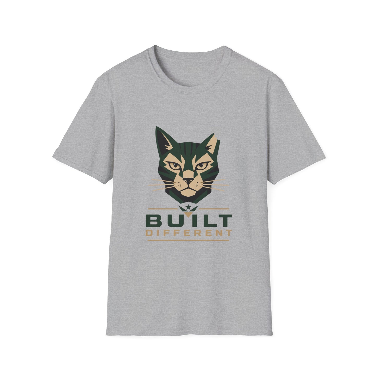 Built Different Cat T-Shirt