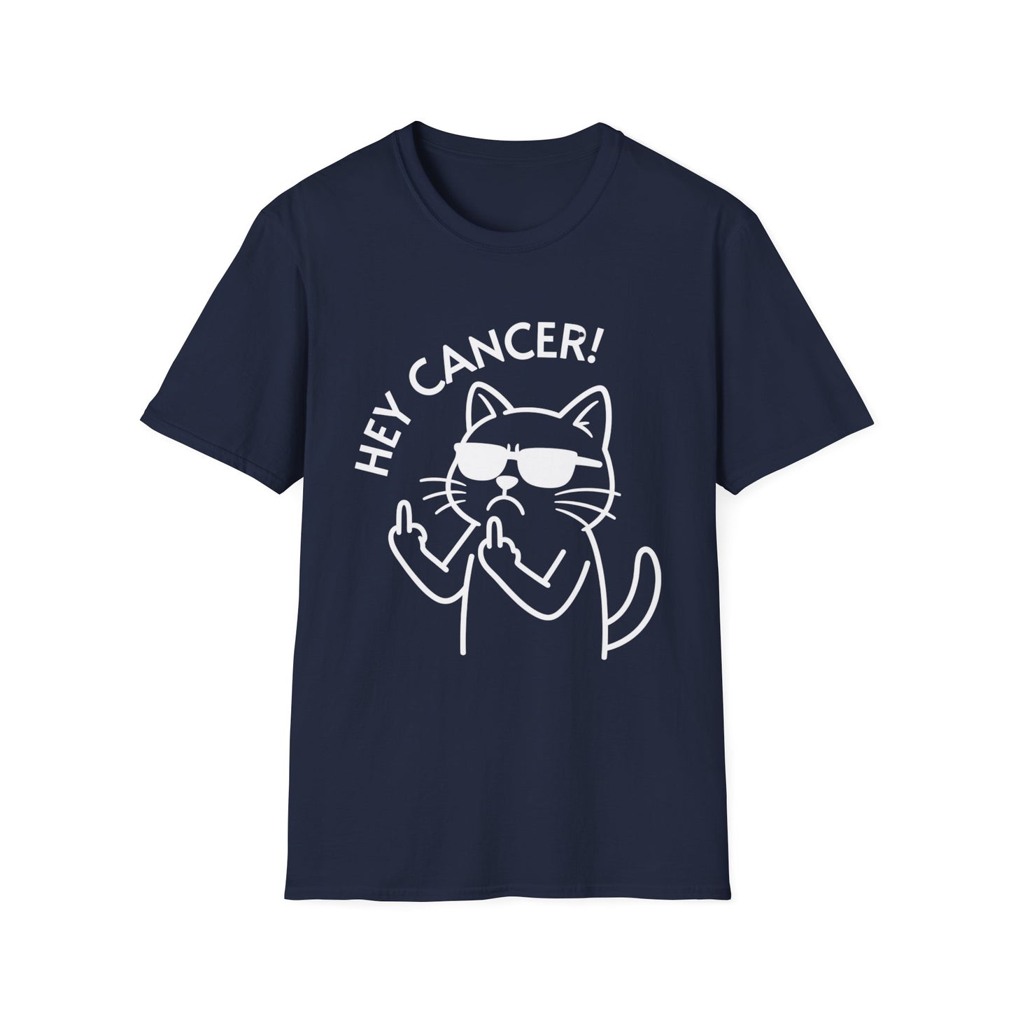 Hey Cancer Funny Cat T-Shirt