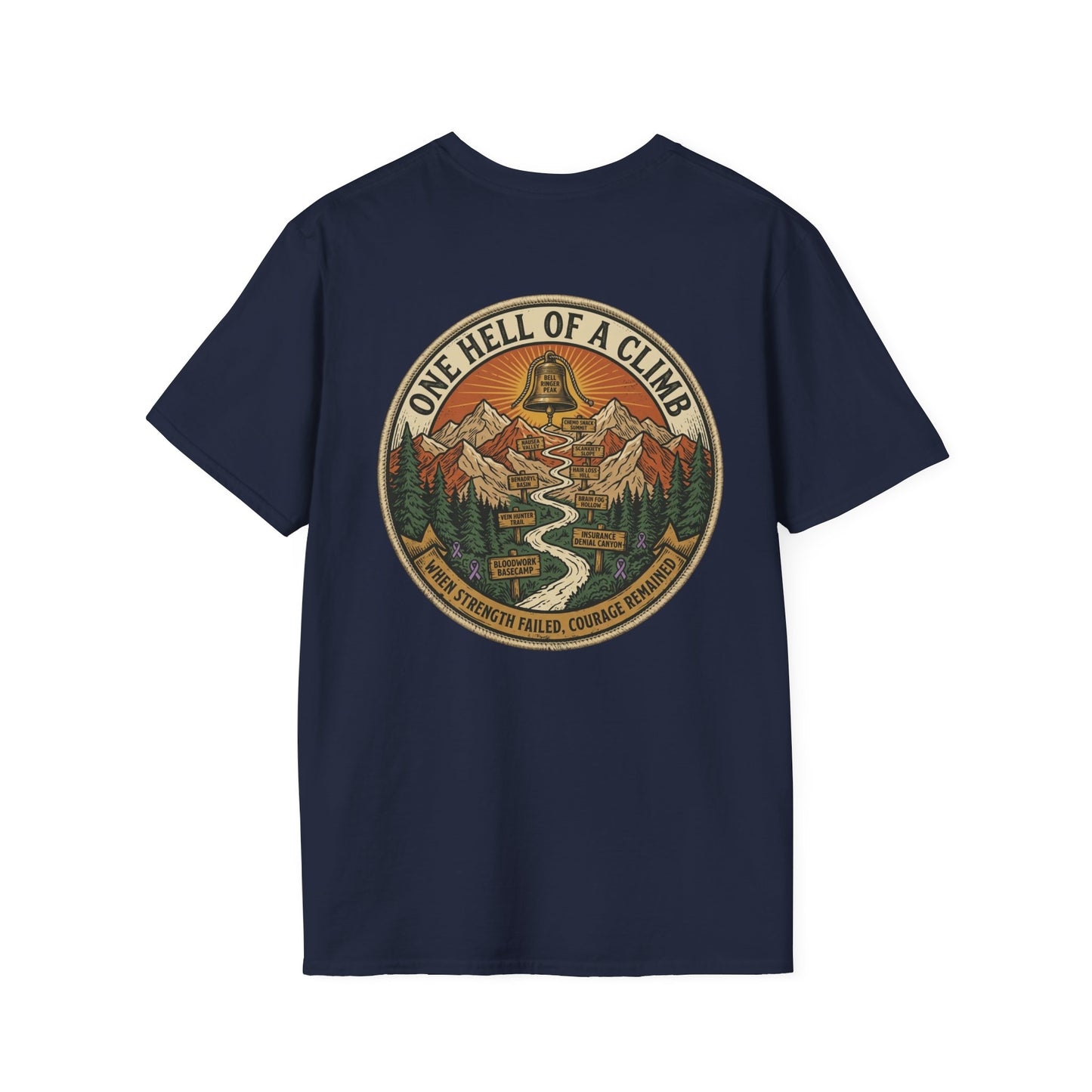 Chemo Bell Ringer Expedition T-Shirt, Front & Back Print