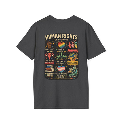 Big Fan of Human Rights T-Shirt | Front and Back Print