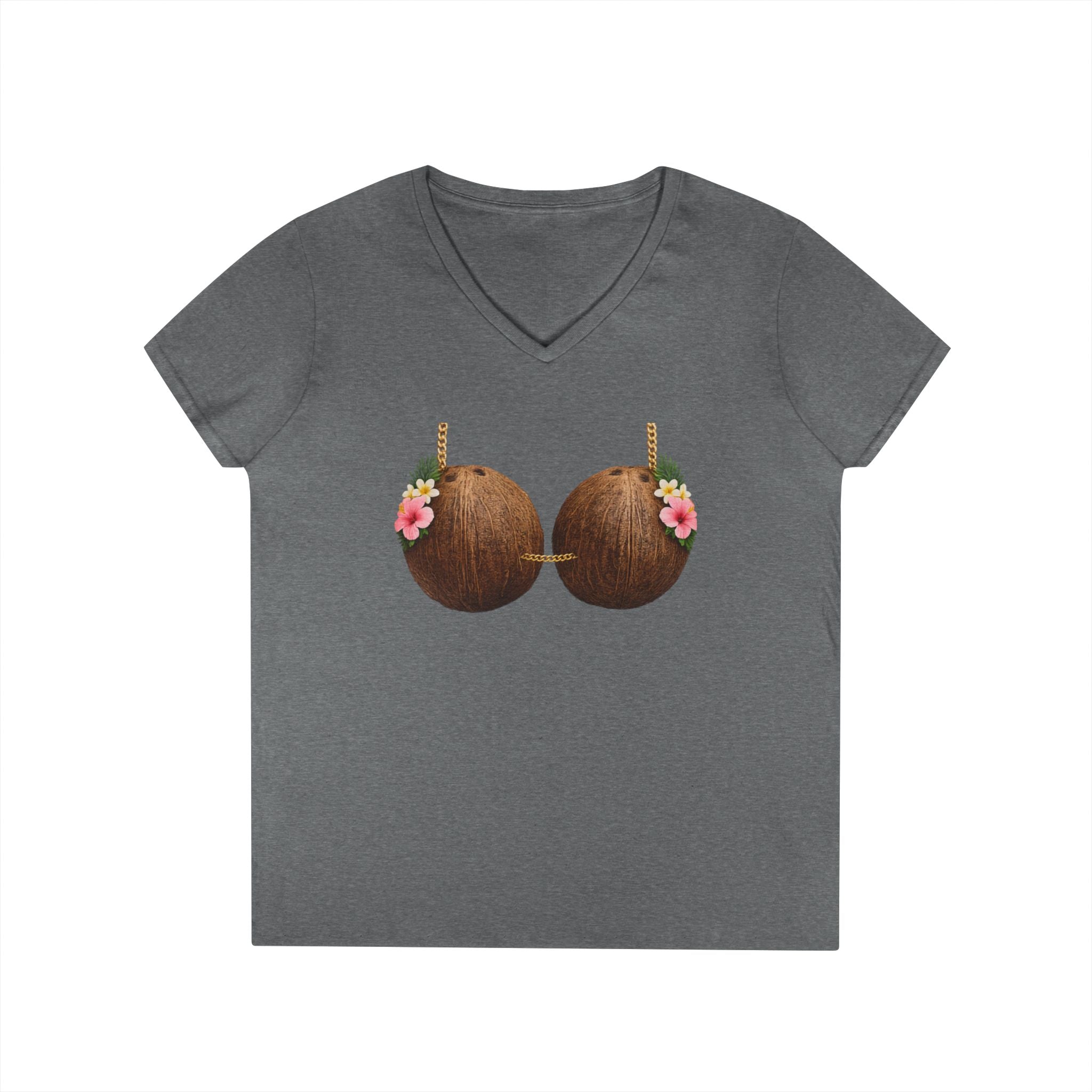 Coconut Bra Luau Shirt, Funny Hawaiian Party Bling T-Shirt, Tropical Office Party Tee, Coconut Bikini Costume, Summer Vacation Humor Gift