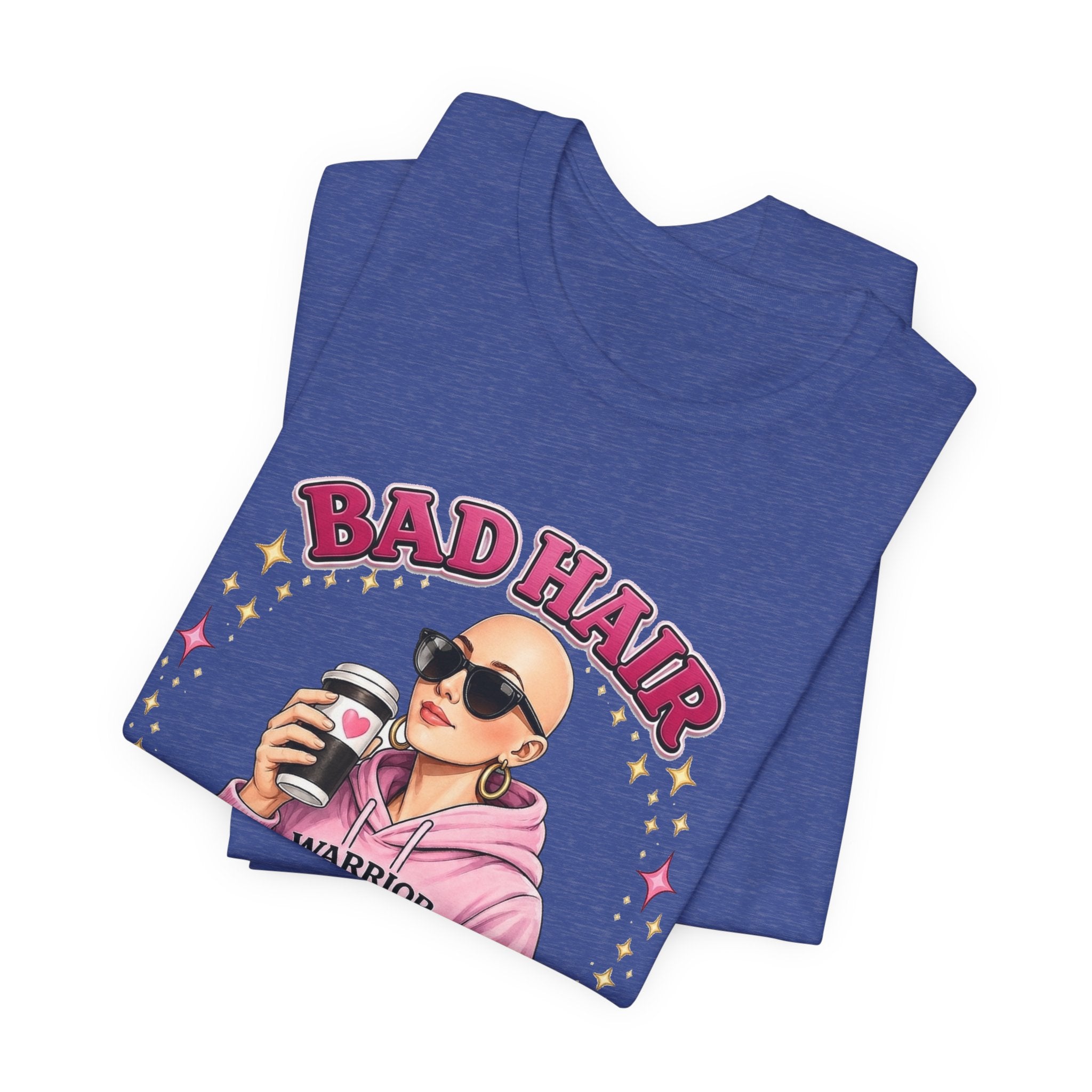 Bad Hair Year Shirt | Caffeine and Chemo Club Tee | Funny Chemo Warrior Cancer Support Gift