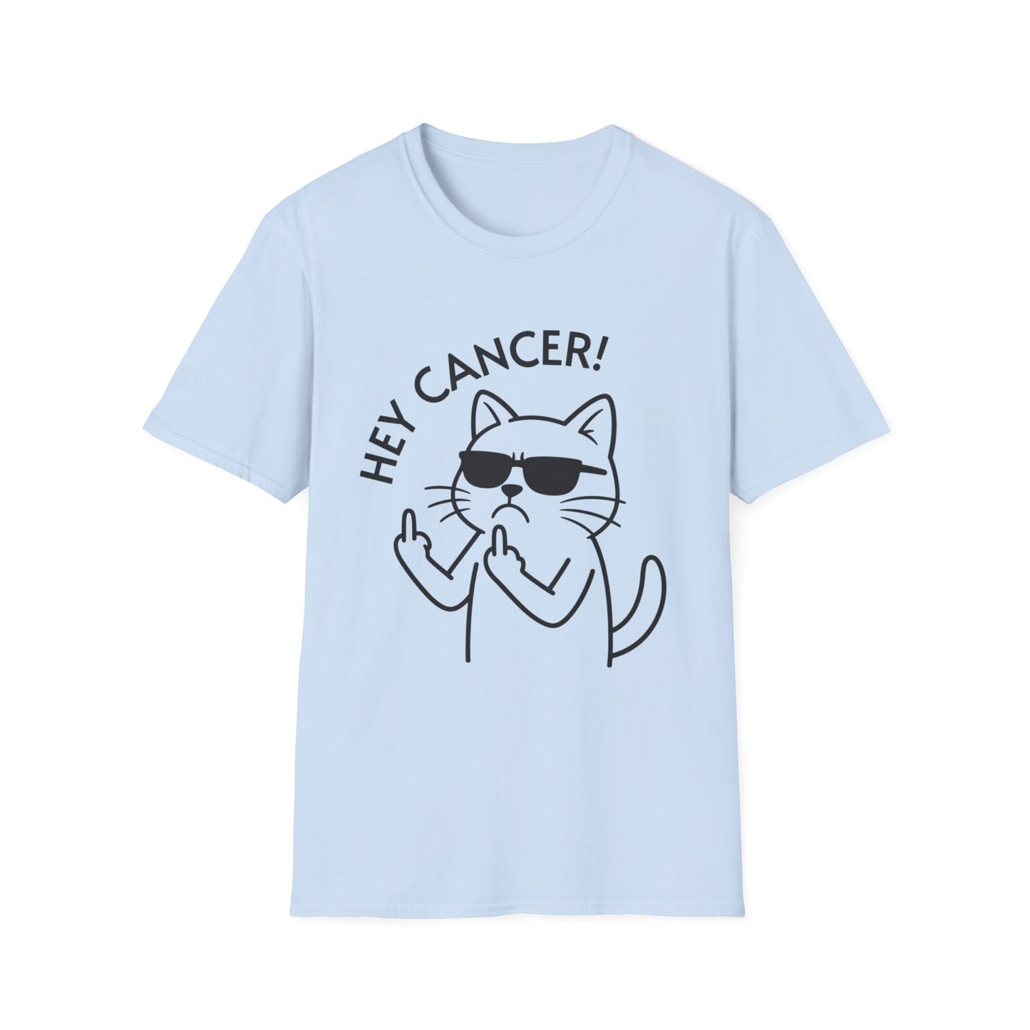 Hey Cancer Funny Cat T-Shirt