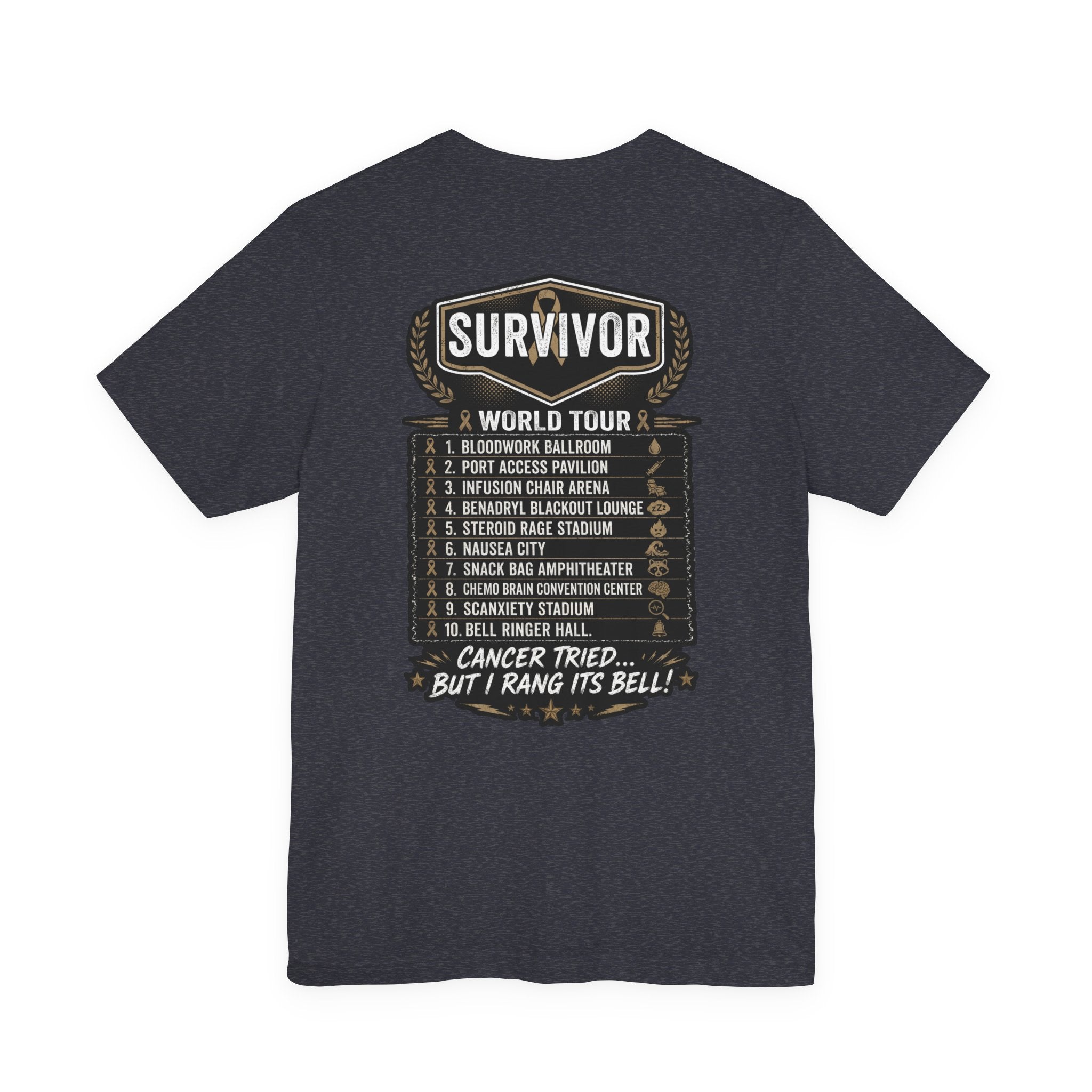 Chemo & The Bell Ringers World Tour Shirt | Cancer Survivor Gift | Chemo Patient Support Tee | Bell Ringing Celebration | Up to 4XL