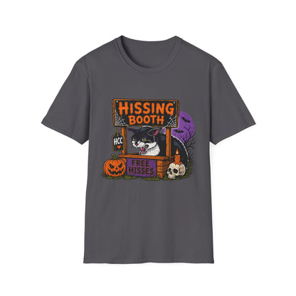 Hissing Booth Halloween Shirt – 90s Vintage Black Cat Graphic Tee,