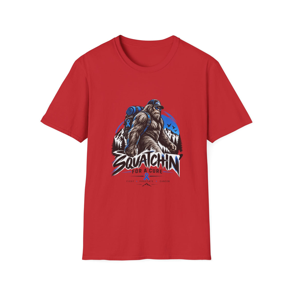 Squatchin' For A Cure | Prostate Cancer T-Shirt