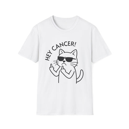 Hey Cancer Funny Cat T-Shirt