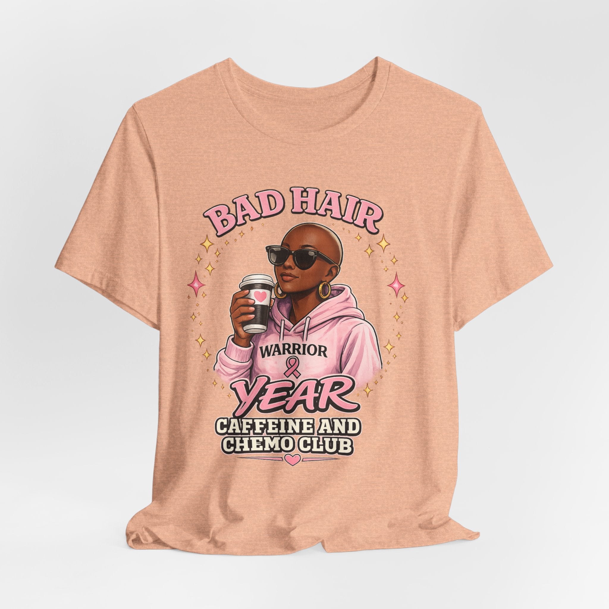 Bad Hair Year | Soft for Sensitive Chemo Skin | Funny T-Shirt Cancer Gift Survivor Breast Cancer