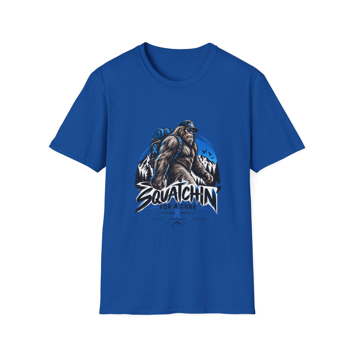 Squatchin' For A Cure | Prostate Cancer T-Shirt