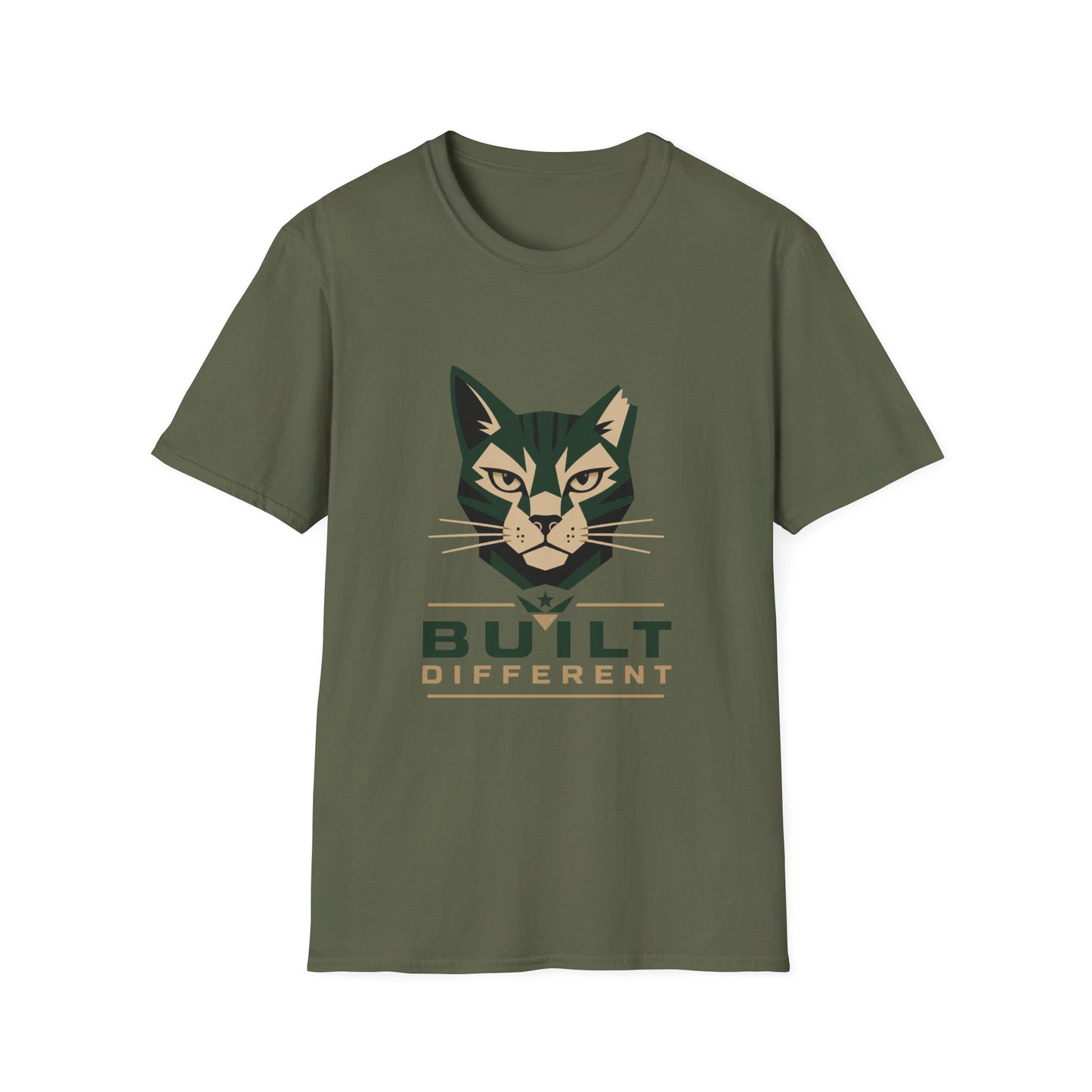 Built Different Cat T-Shirt