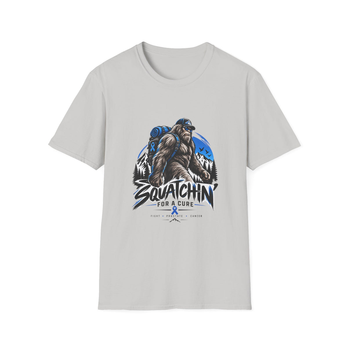 Squatchin' For A Cure | Prostate Cancer T-Shirt