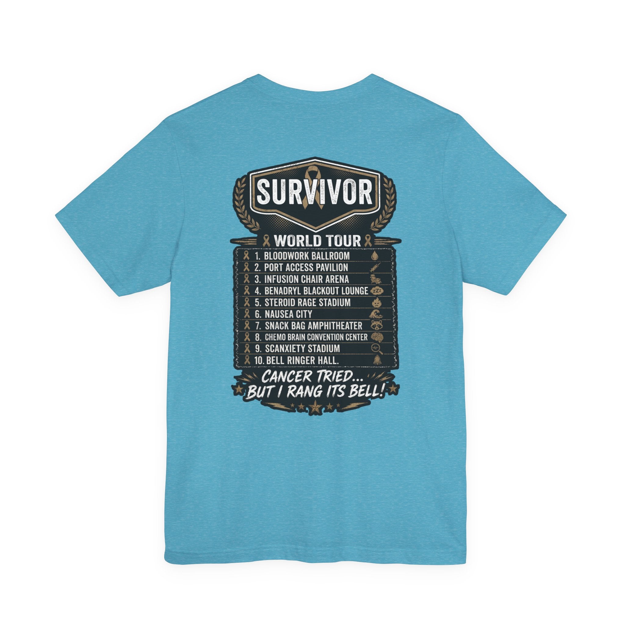 Chemo & The Bell Ringers World Tour Shirt | Cancer Survivor Gift | Chemo Patient Support Tee | Bell Ringing Celebration | Up to 4XL