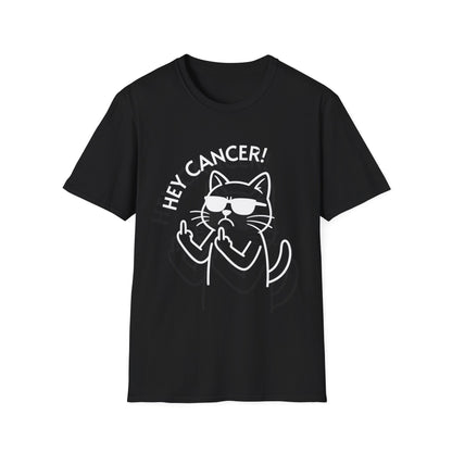 Hey Cancer Funny Cat T-Shirt