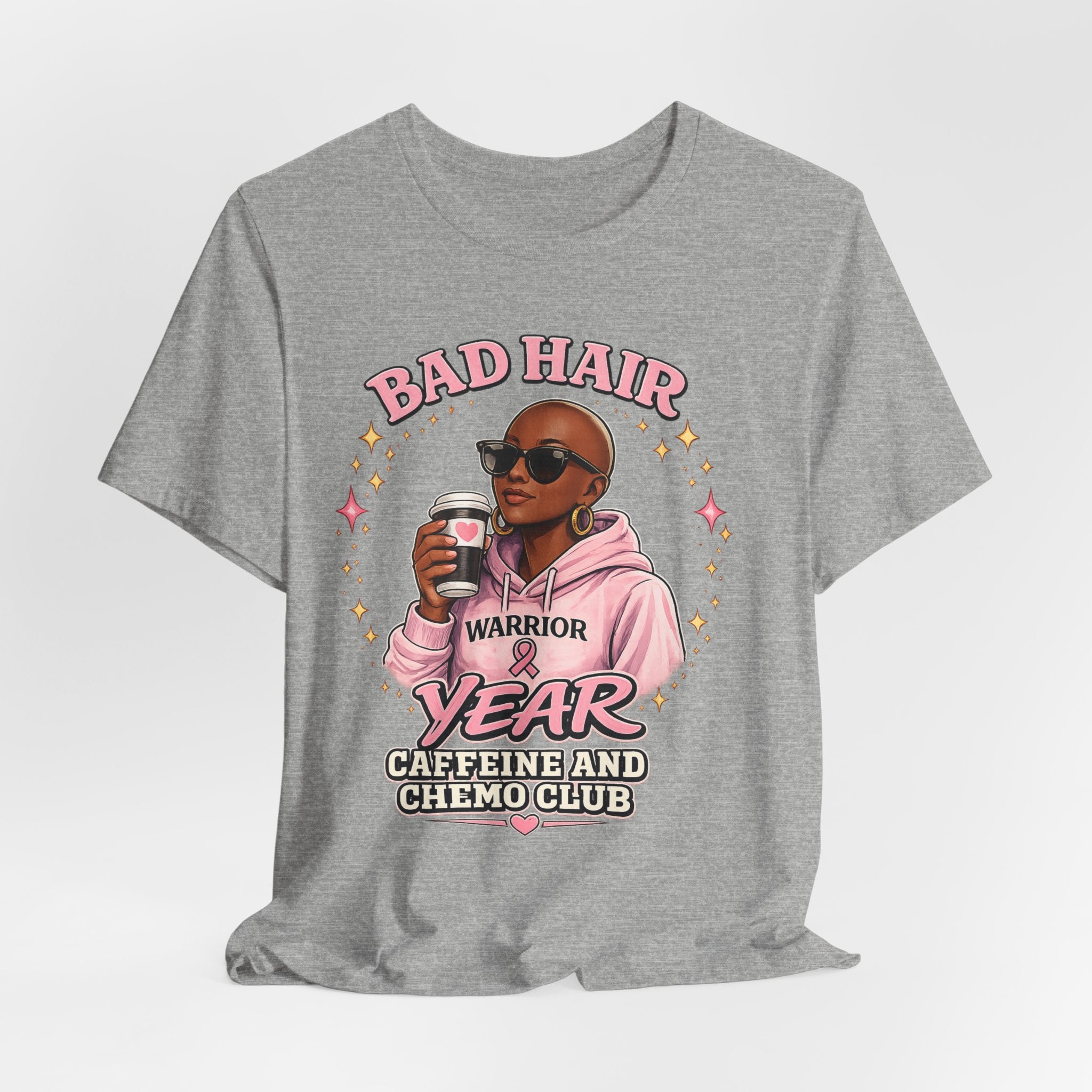 Bad Hair Year | Soft for Sensitive Chemo Skin | Funny T-Shirt Cancer Gift Survivor Breast Cancer