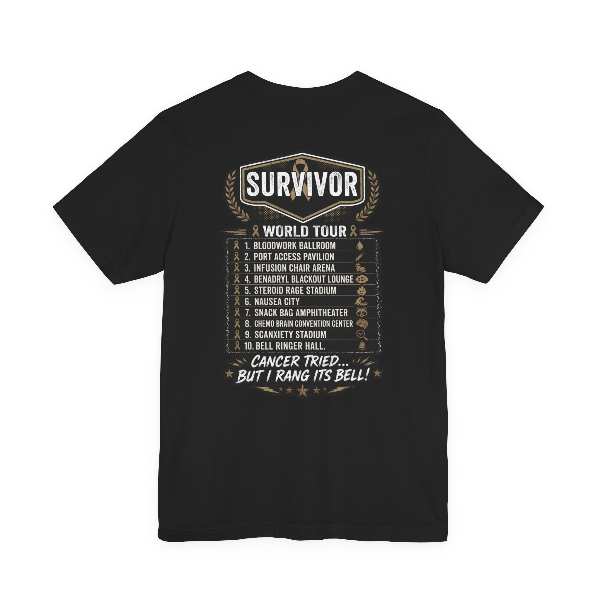 Chemo & The Bell Ringers World Tour Shirt | Cancer Survivor Gift | Chemo Patient Support Tee | Bell Ringing Celebration | Up to 4XL