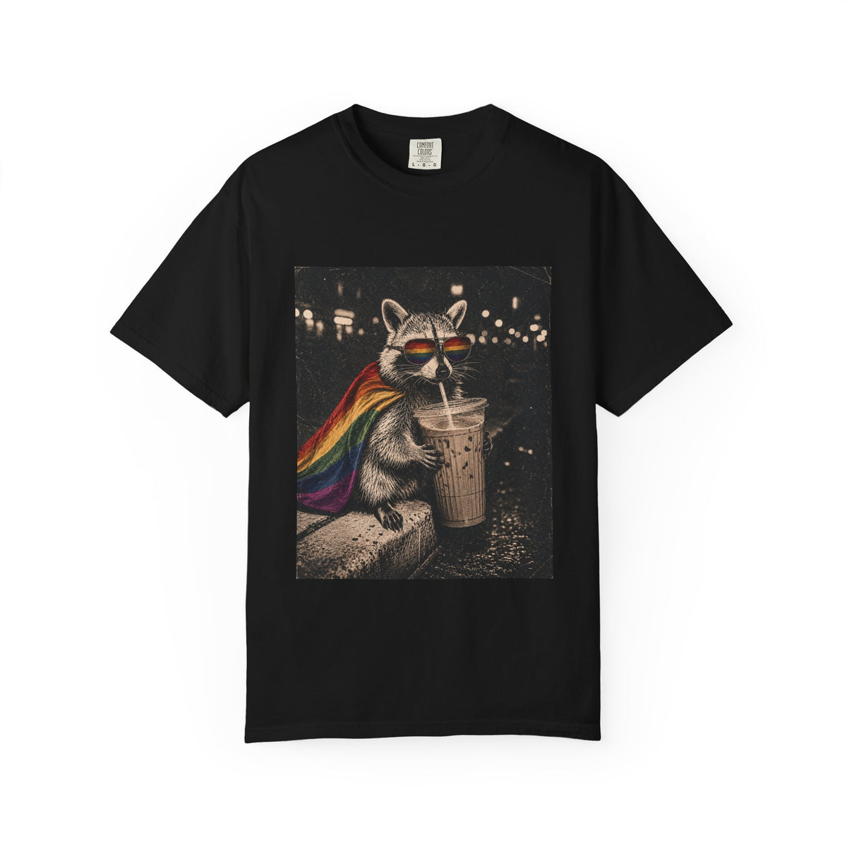 Midnight Trash Panda Coffee Club T-Shirt