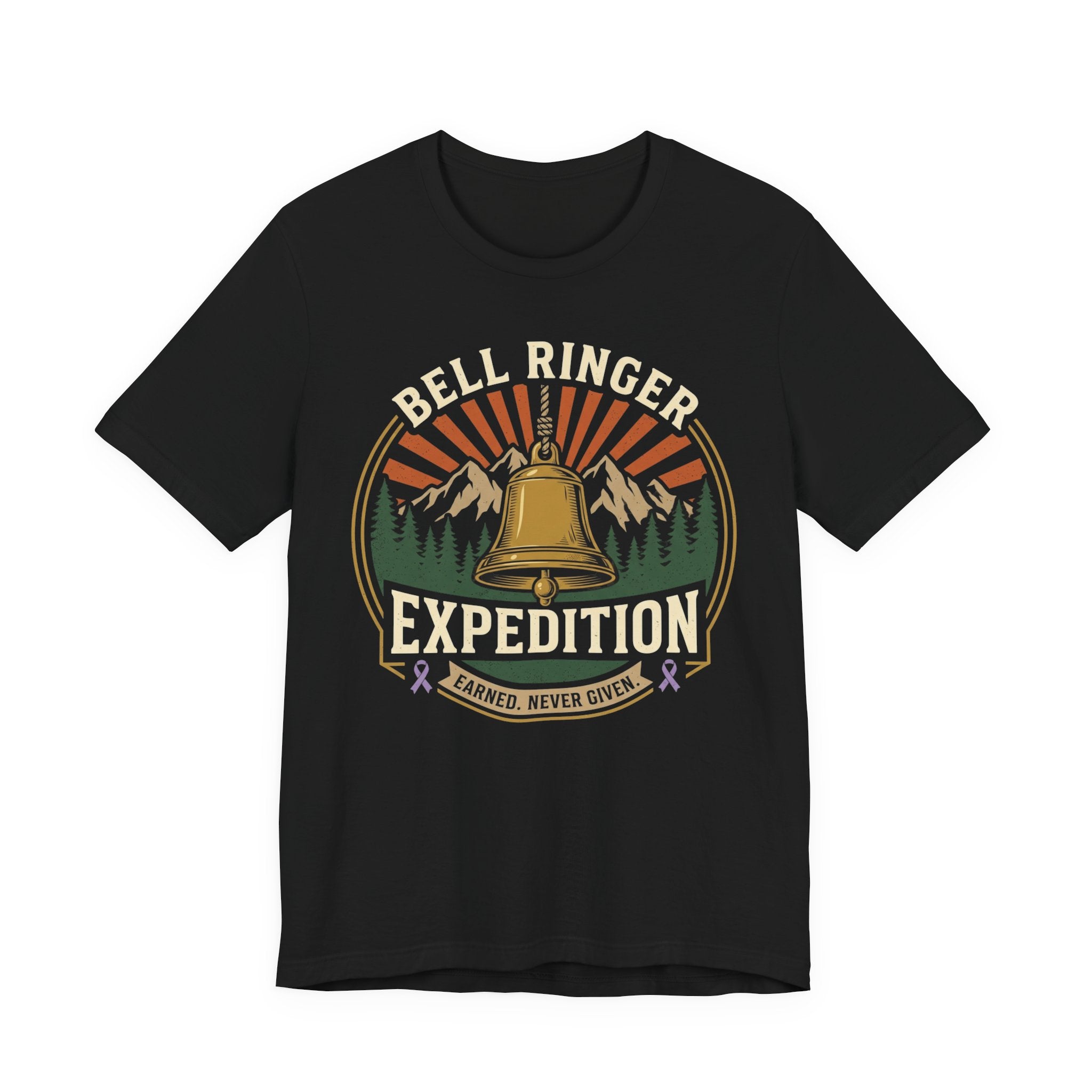 Bell Ringer Expedition Shirt, One Hell of a Climb Cancer Survivor Tee, End of Treatment Gift, Chemo Celebration, Shirt 2 Sided print