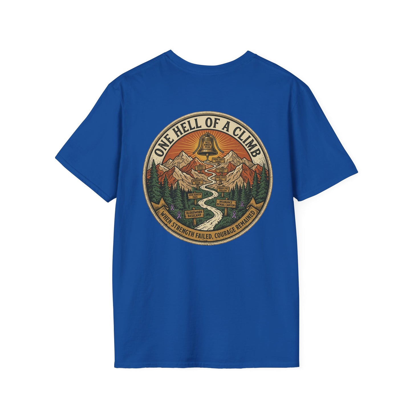 Chemo Bell Ringer Expedition T-Shirt, Front & Back Print