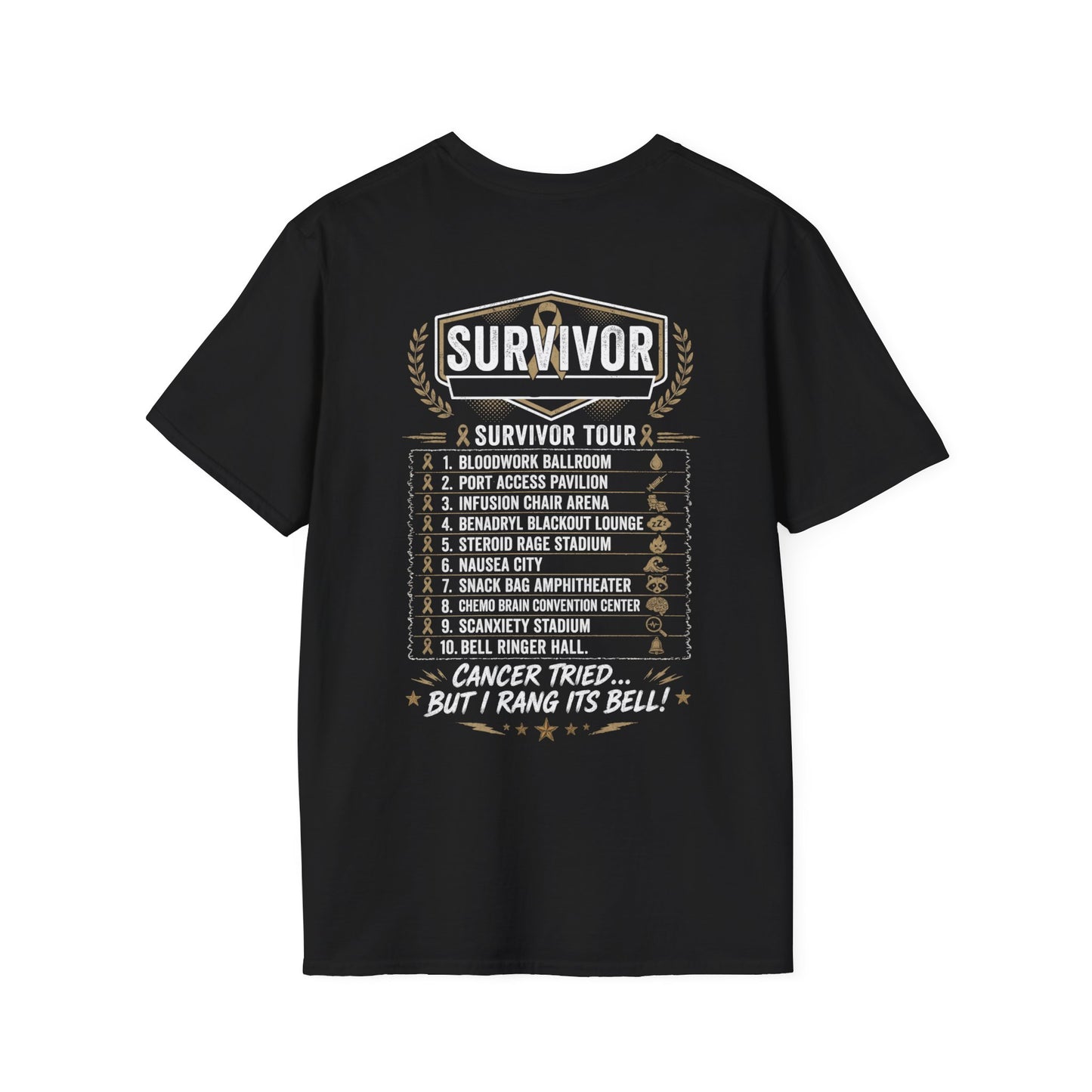Chemo & The Bell Ringers World Tour T-Shirt,  FRONT & BACK PRINT