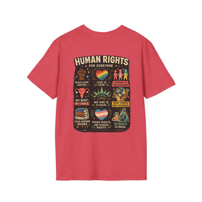 Big Fan of Human Rights T-Shirt | Front and Back Print