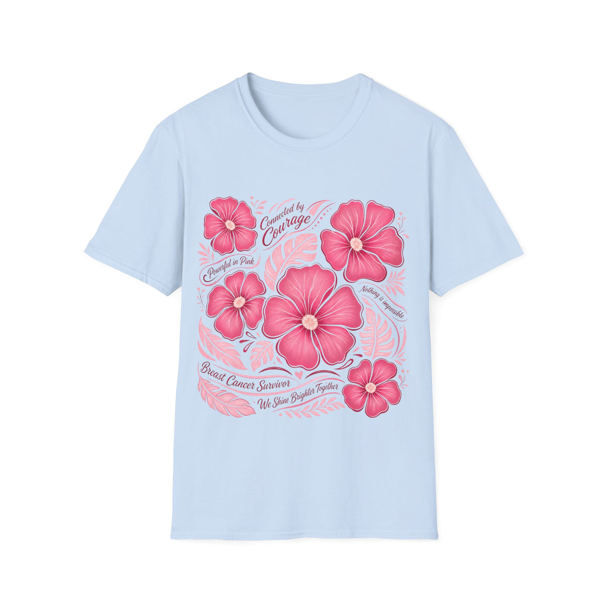 Breast Cancer Survivor Shirt 🌸 Pink Floral T-Shirt