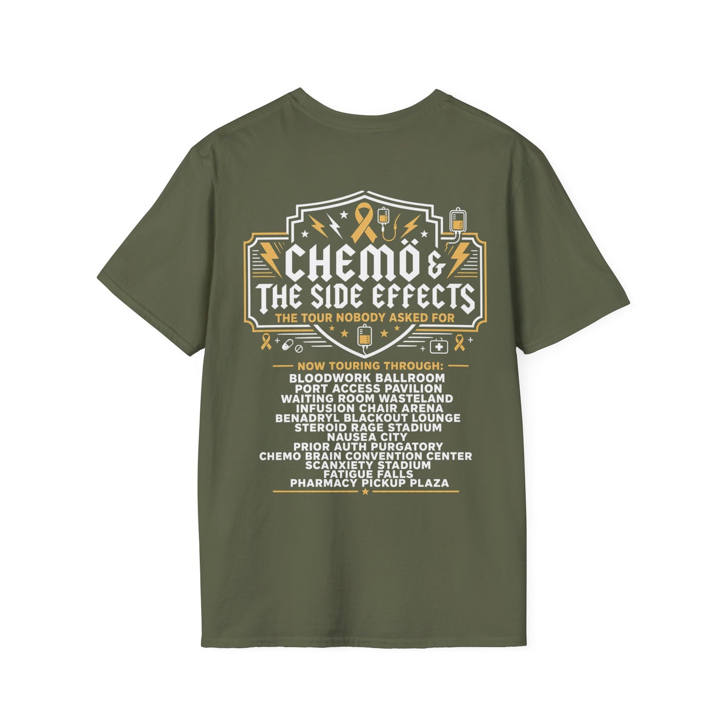 Chemo & The Side Effects Tour T-Shirt |  Front & Back Print
