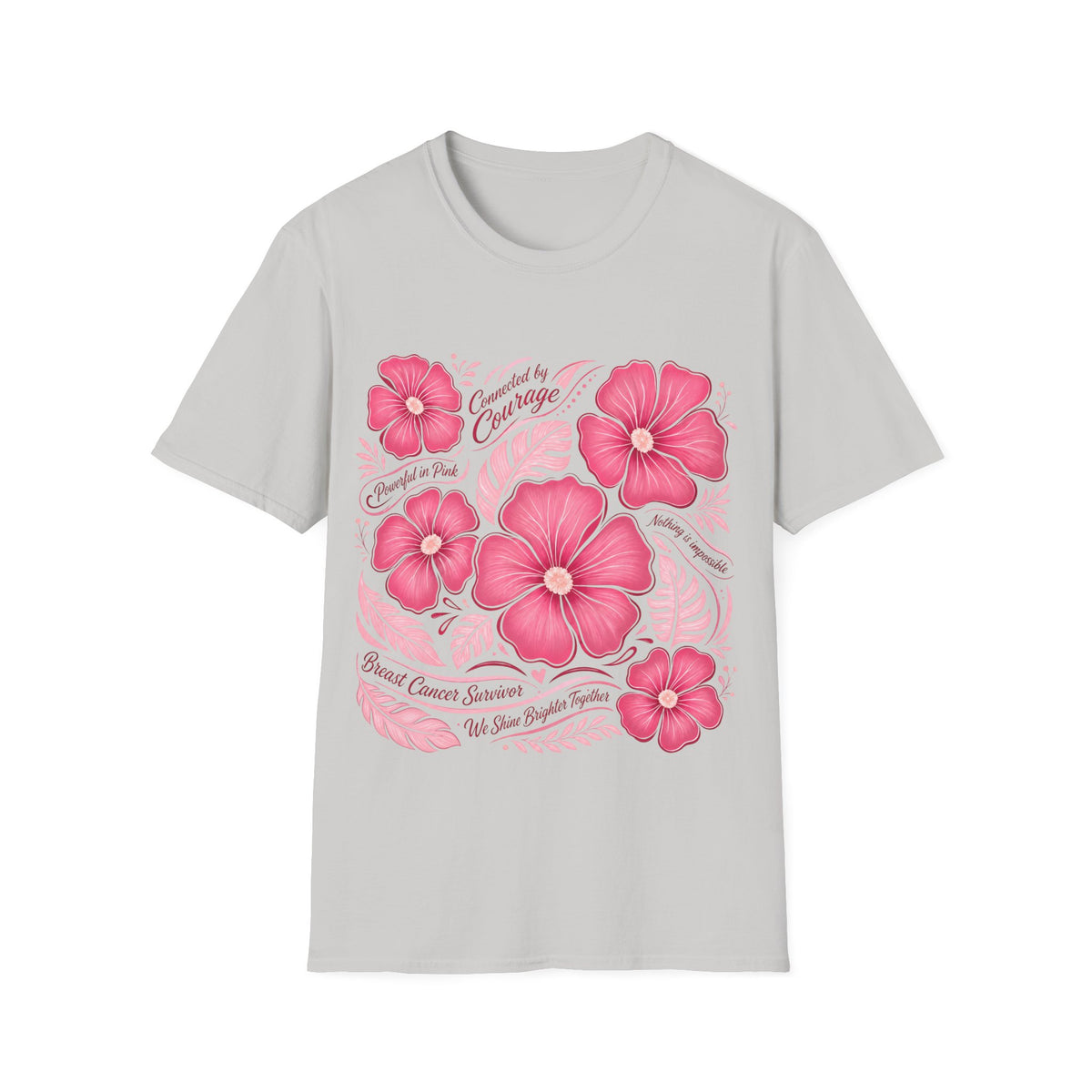 Breast Cancer Survivor Shirt 🌸 Pink Floral T-Shirt