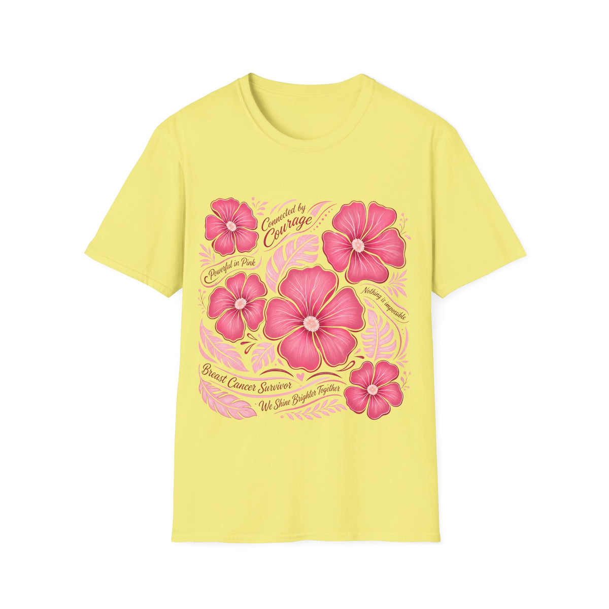 Breast Cancer Survivor Shirt 🌸 Pink Floral T-Shirt