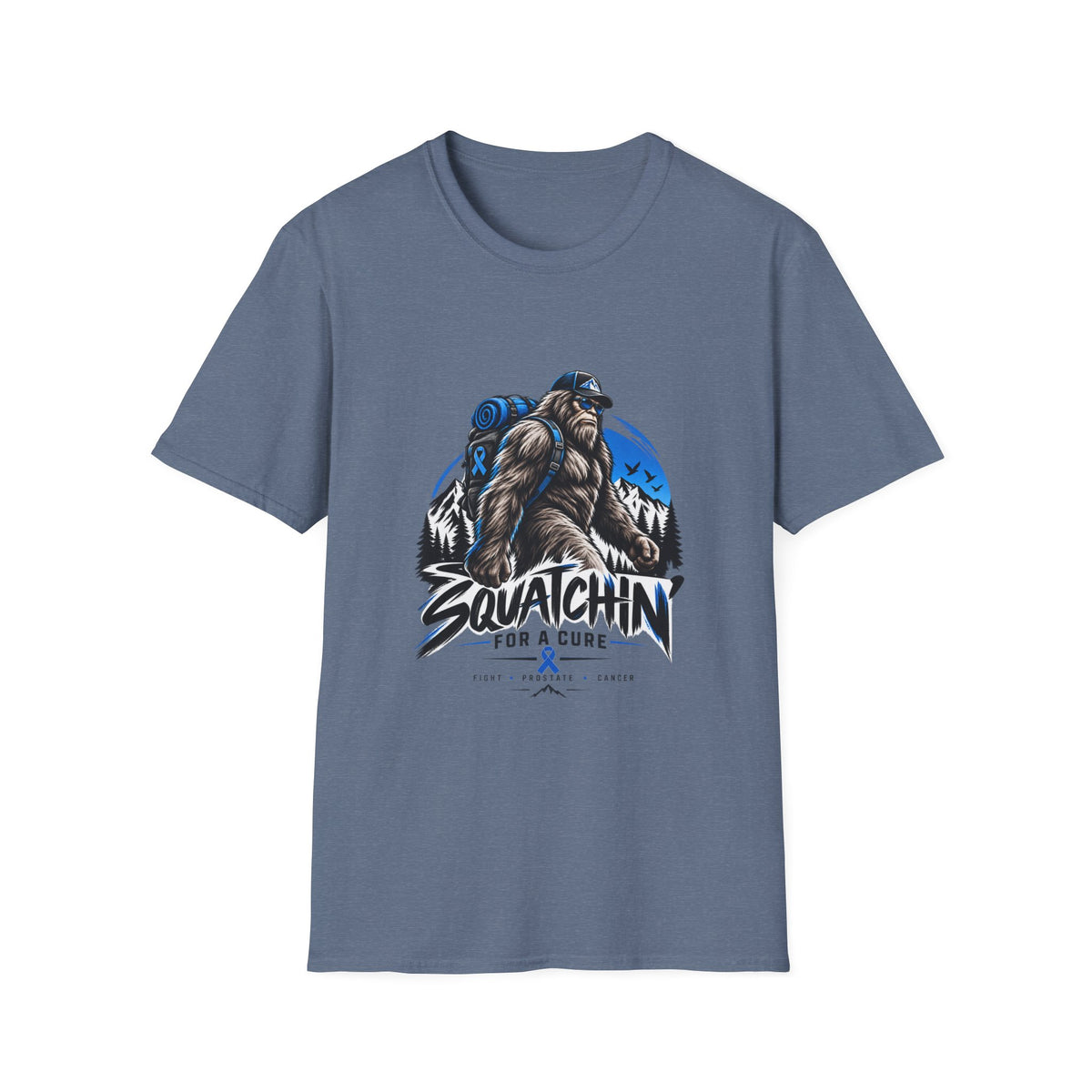Squatchin' For A Cure | Prostate Cancer T-Shirt