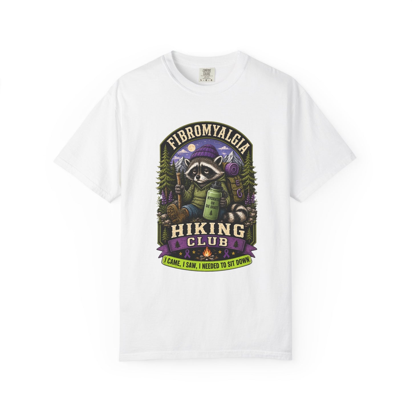 Fibromyalgia Raccoon Hiking Shirt ⭐ Heritage Collection