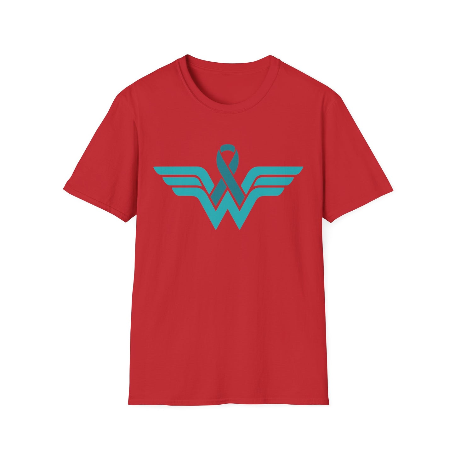 Teal Warrior Superhero T-Shirt | Ovarian Cancer Awareness