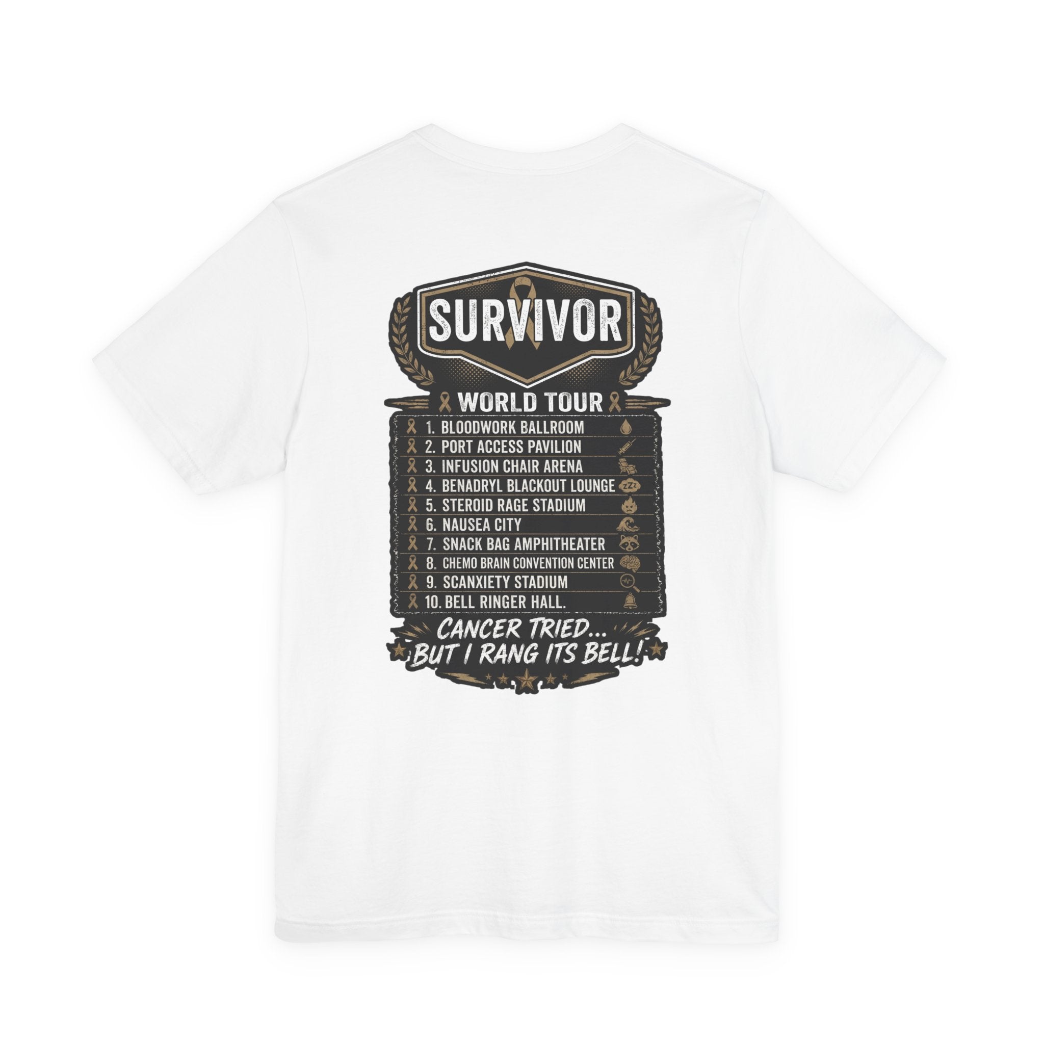 Chemo & The Bell Ringers World Tour Shirt | Cancer Survivor Gift | Chemo Patient Support Tee | Bell Ringing Celebration | Up to 4XL