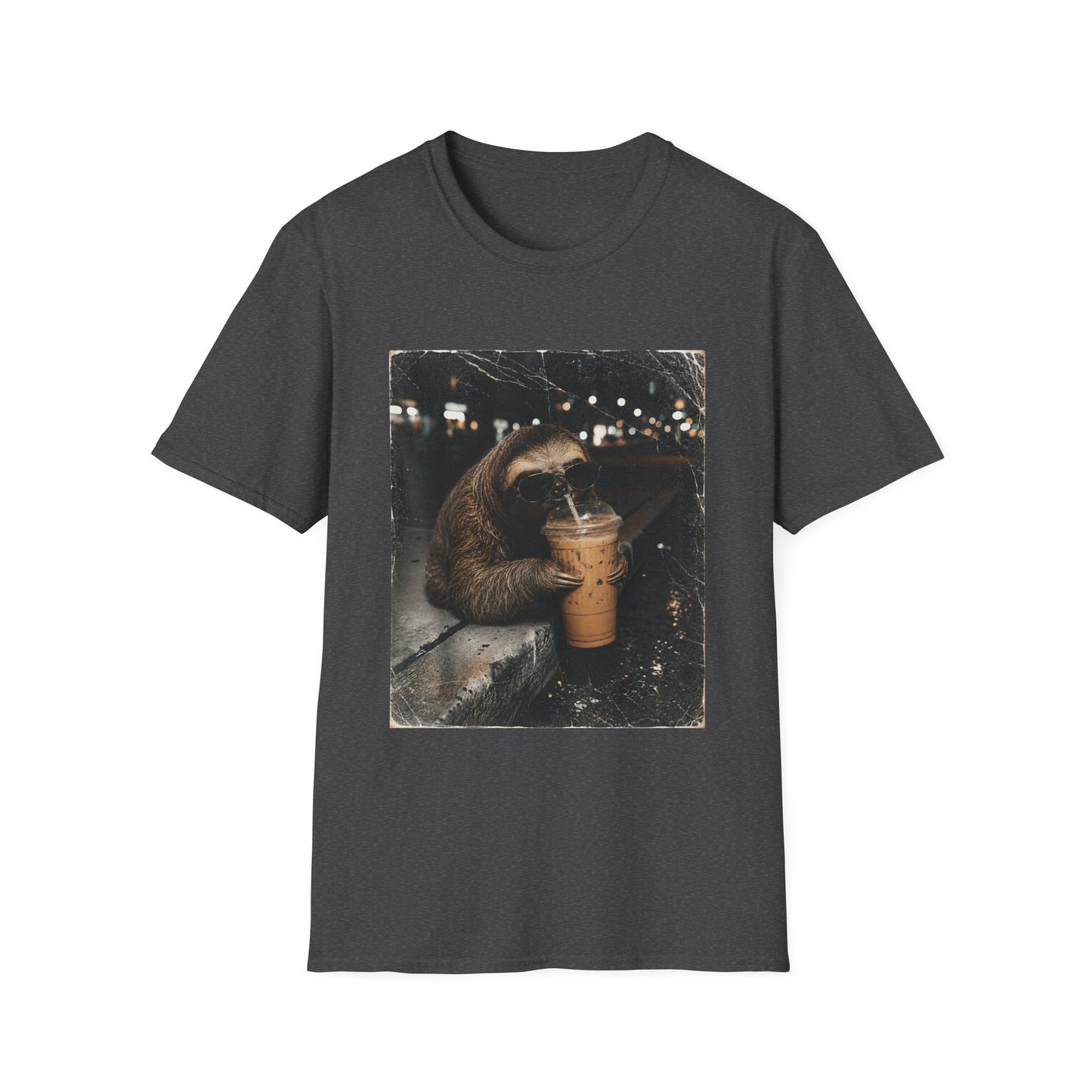 Sloth & Sip Iced Coffee Vintage T-Shirt