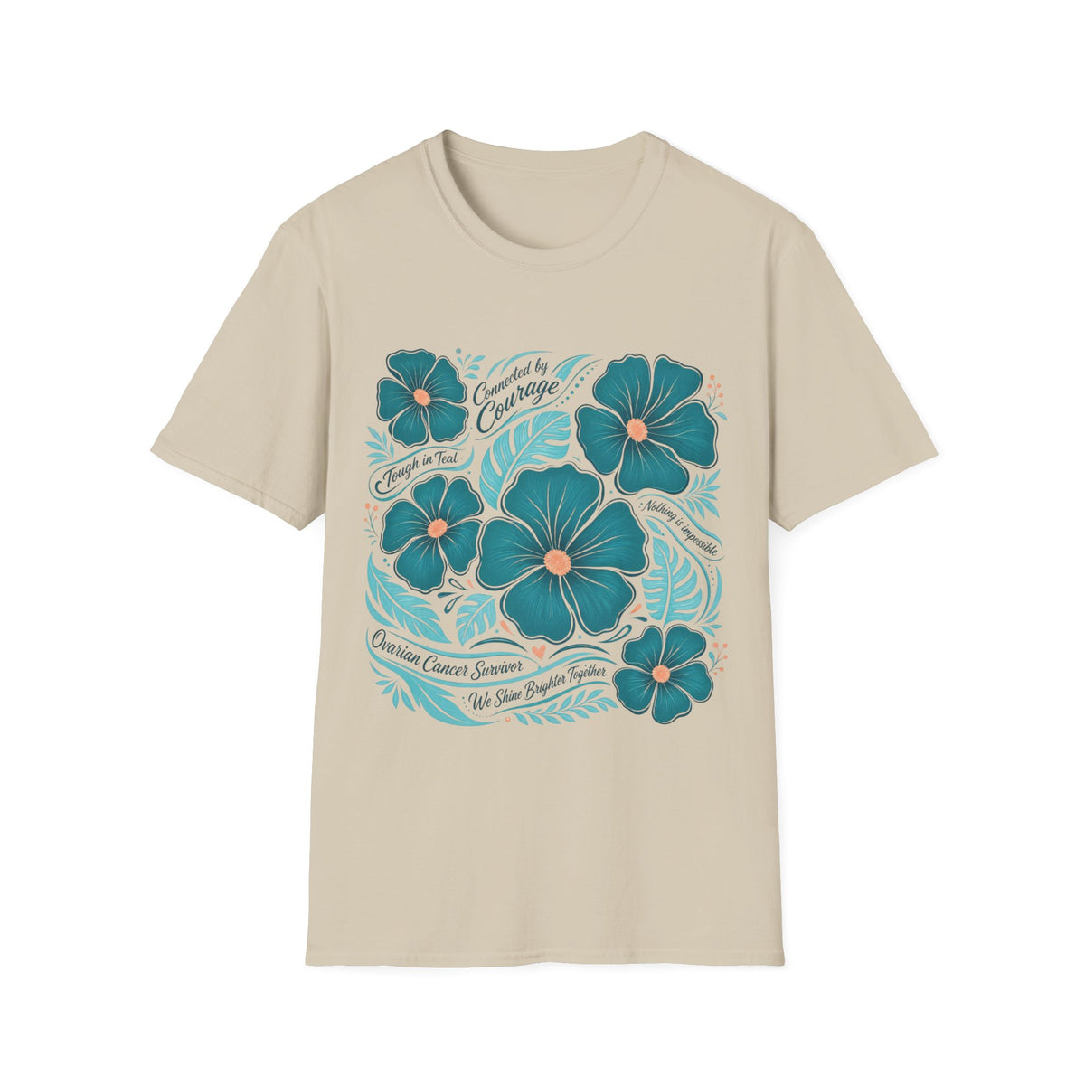 Ovarian Cancer Survivor Floral T-Shirt