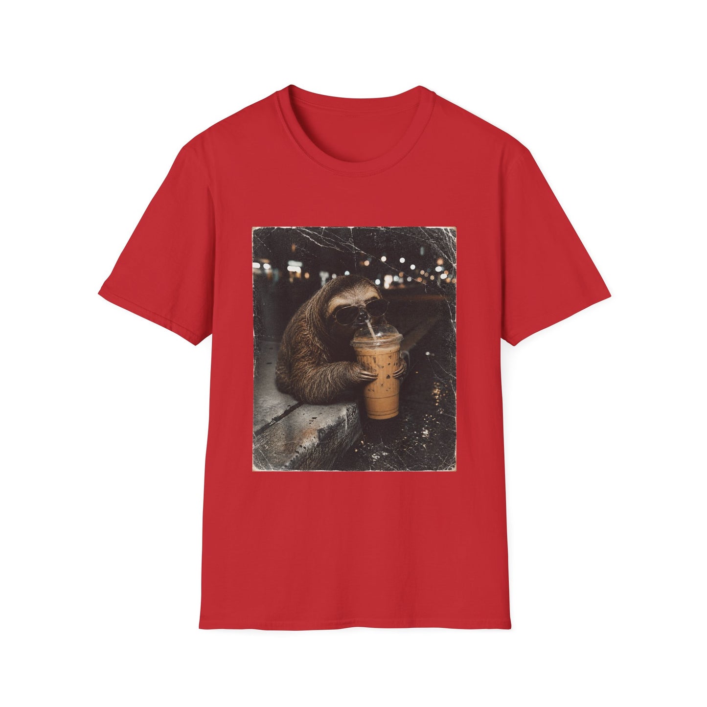 Sloth & Sip Iced Coffee Vintage T-Shirt