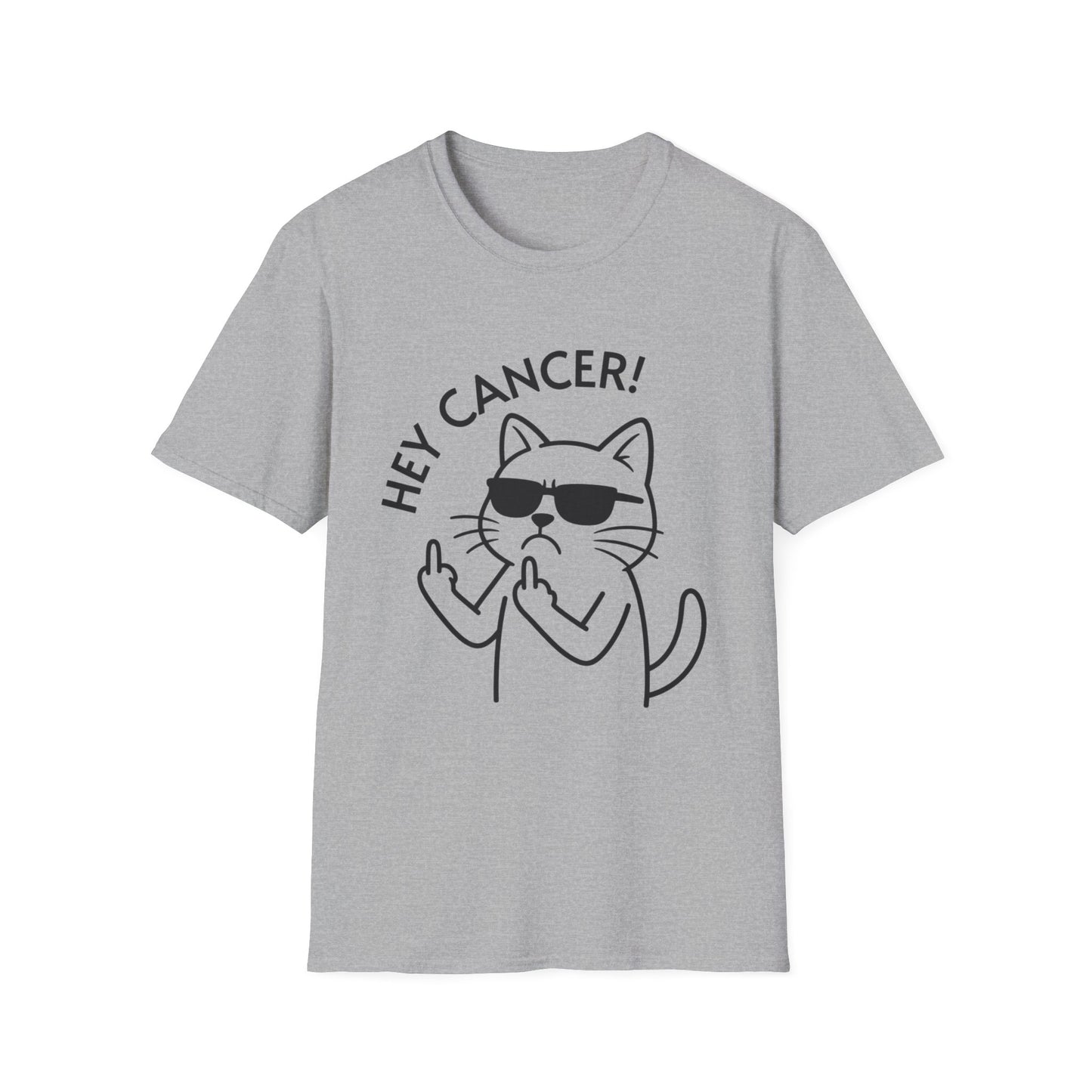 Hey Cancer Funny Cat T-Shirt