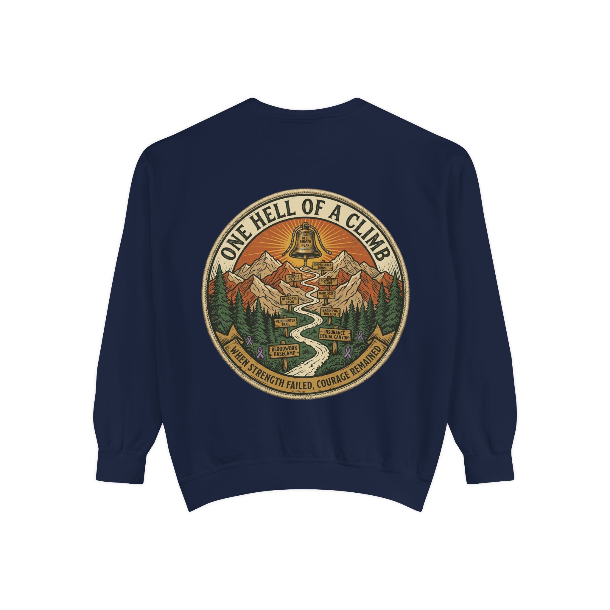Bell Ringer Expedition Sweatshirt — One Hell of a Climb Retro Outdoor Crewneck