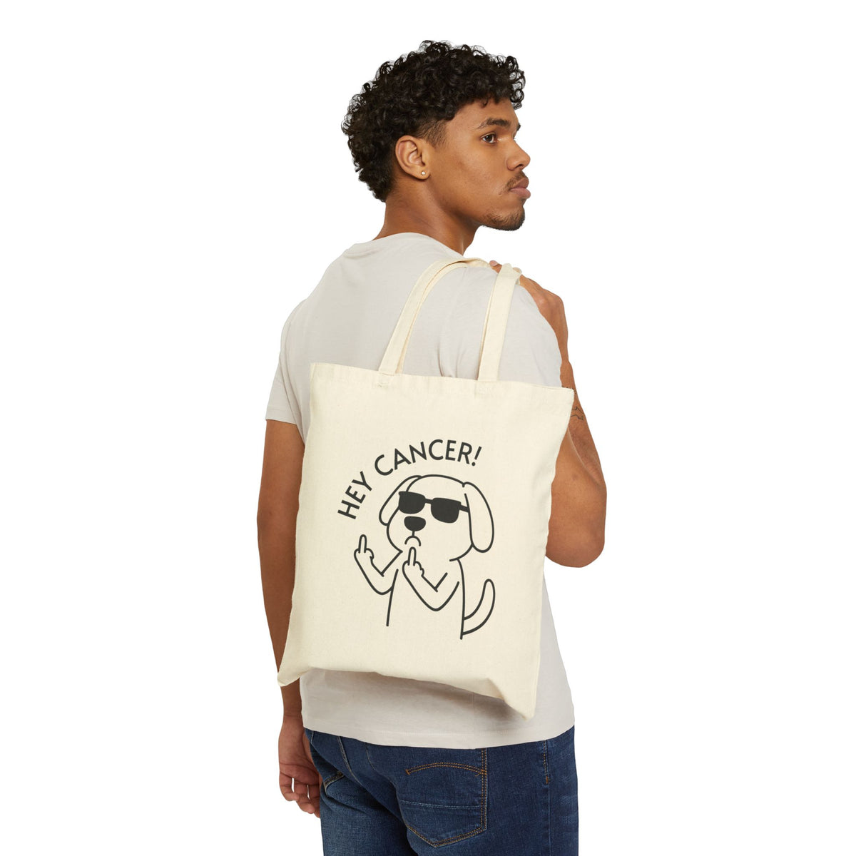 Hey Cancer! Tote Bag | Cheeky Dog | Canvas
