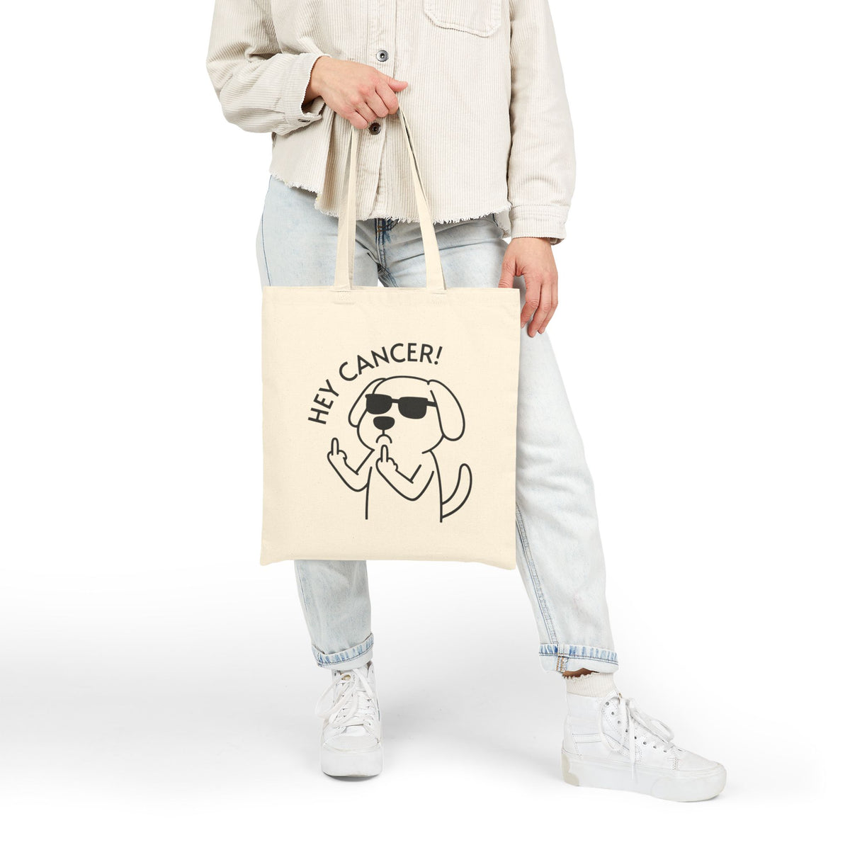 Hey Cancer! Tote Bag | Cheeky Dog | Canvas
