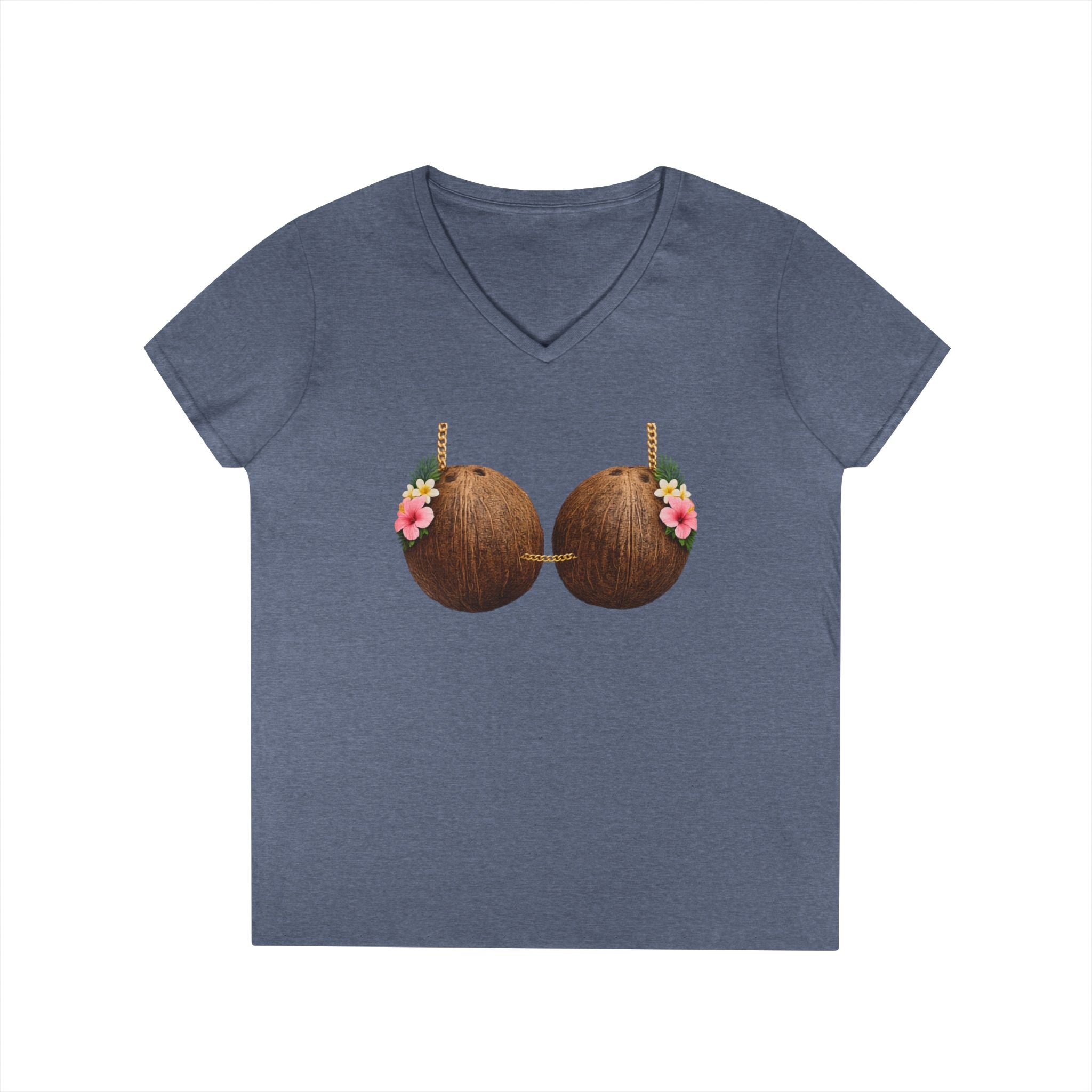 Coconut Bra Luau Shirt, Funny Hawaiian Party Bling T-Shirt, Tropical Office Party Tee, Coconut Bikini Costume, Summer Vacation Humor Gift