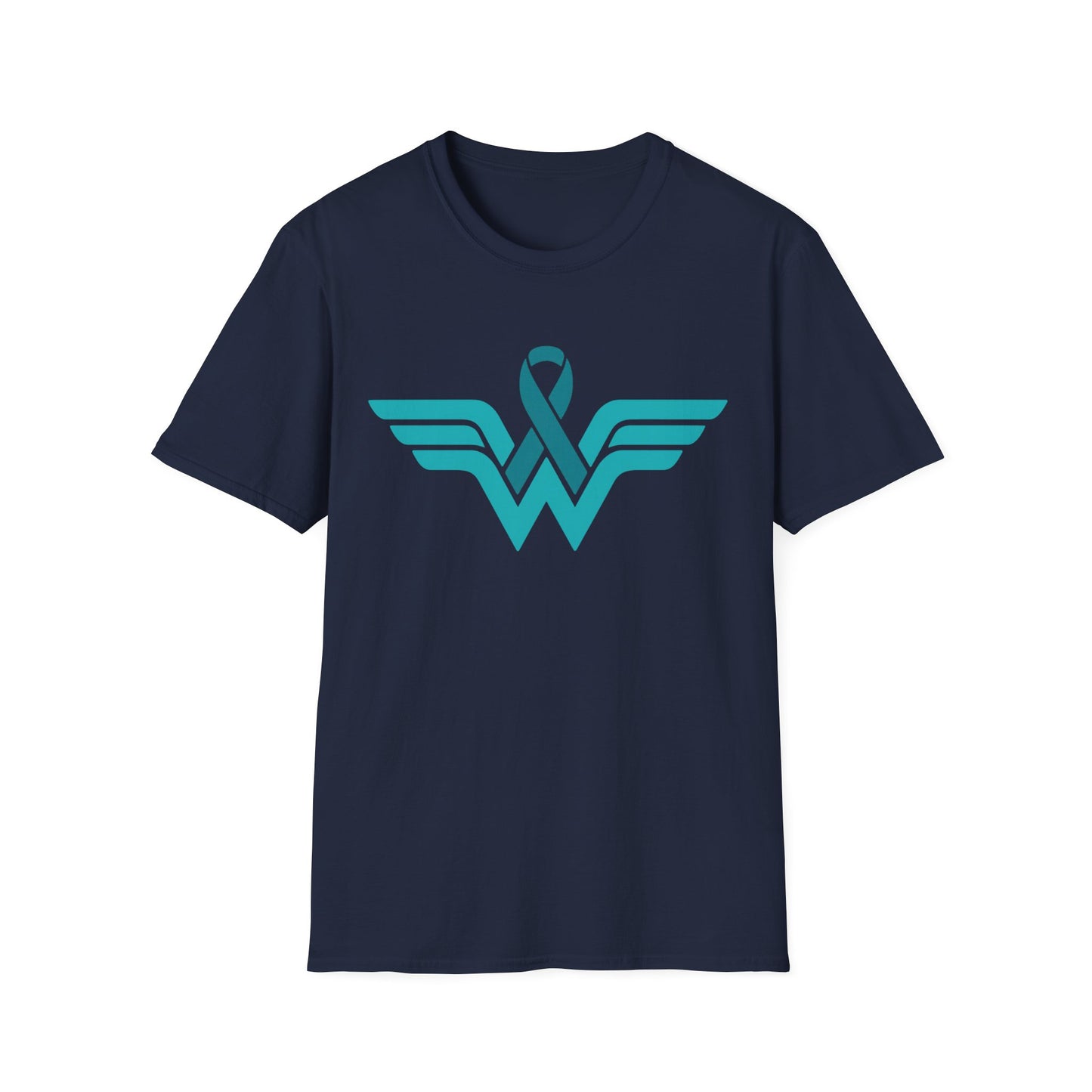 Teal Warrior Superhero T-Shirt | Ovarian Cancer Awareness