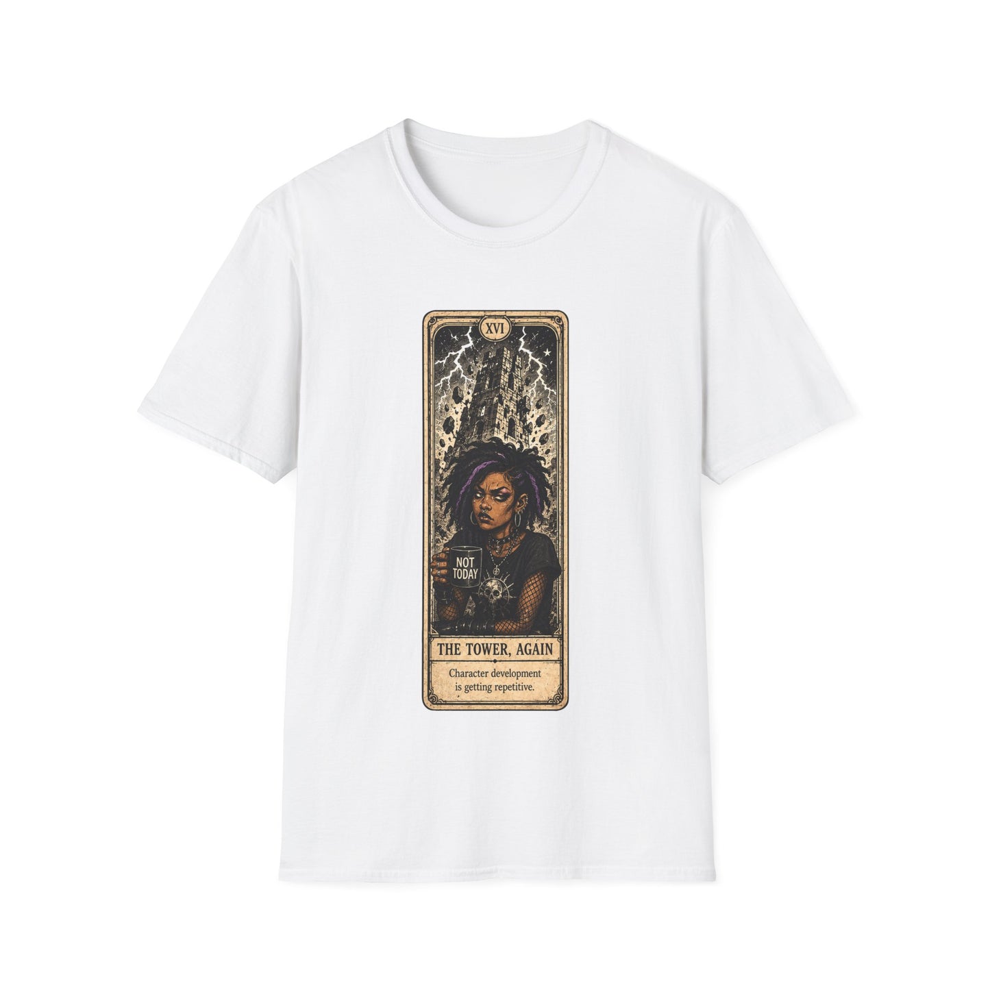 The Tower, Again Tarot T-Shirt