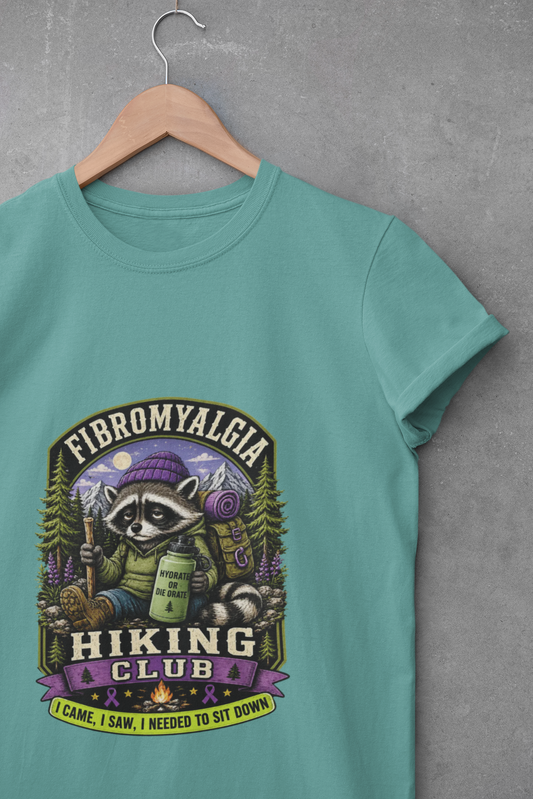 Fibromyalgia Raccoon Hiking Shirt ⭐ Heritage Collection