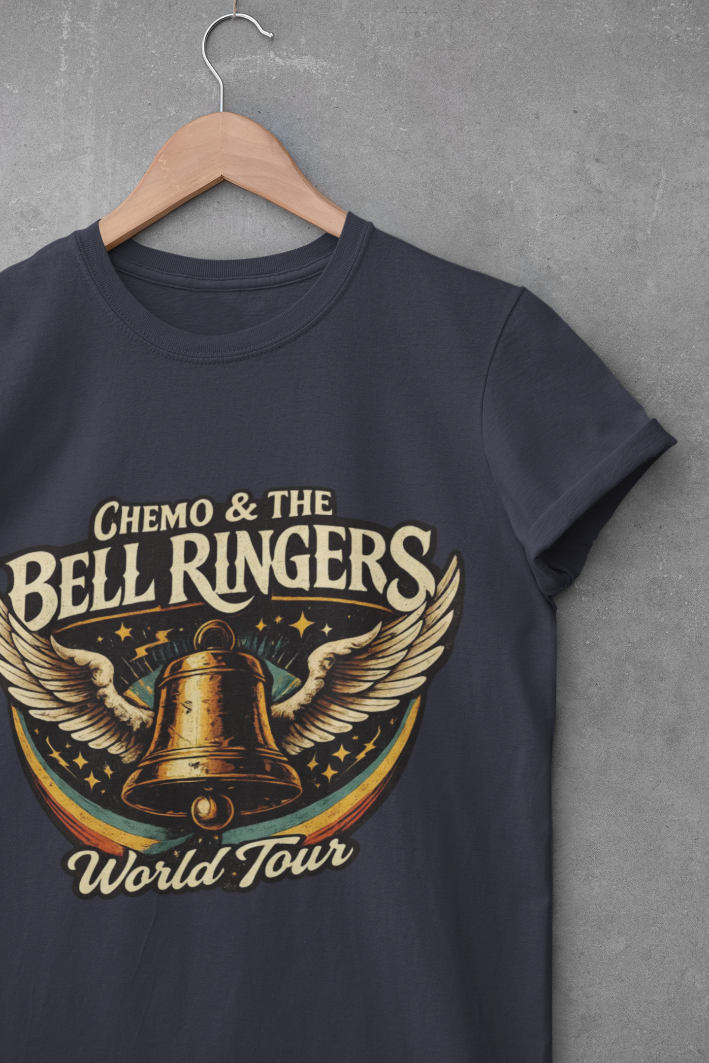 Chemo & The Bell Ringers World Tour Shirt | Cancer Survivor Gift | Chemo Patient Support Tee | Bell Ringing Celebration | Up to 4XL